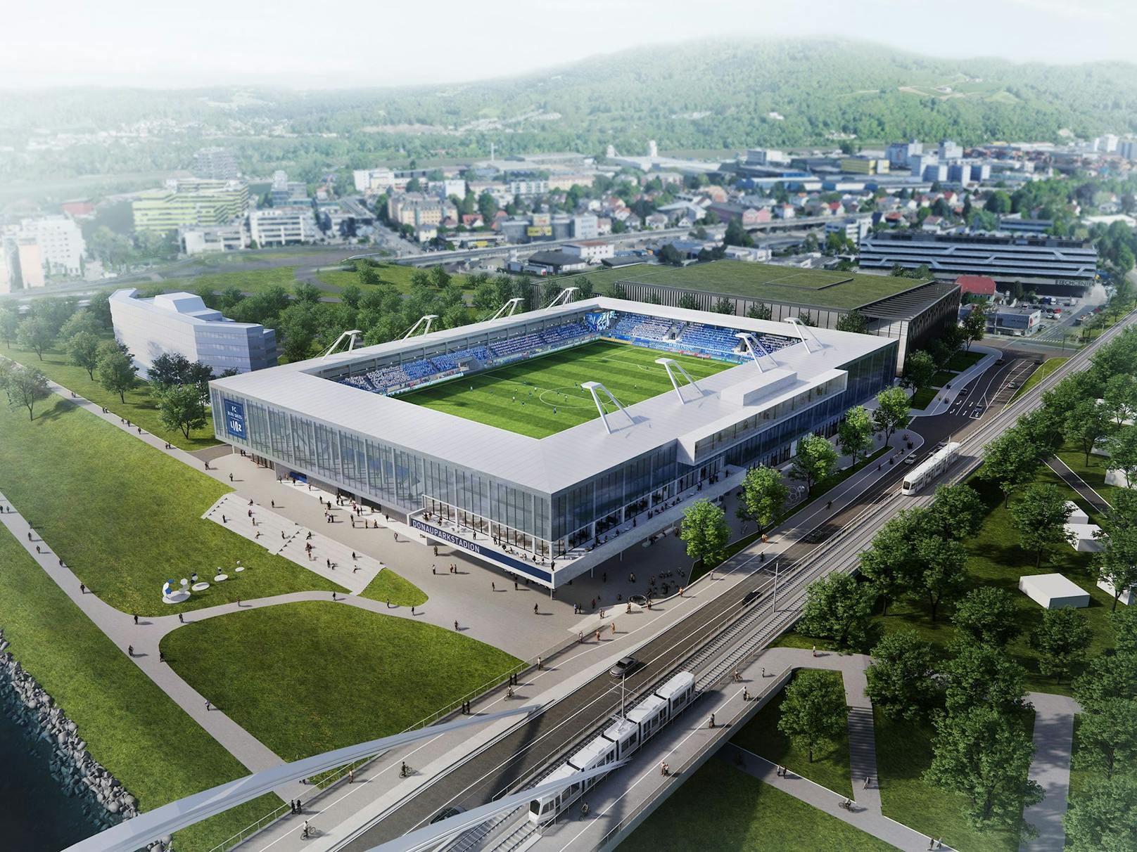 So soll es aussehen, das Stadion auf dem Möbellager.
