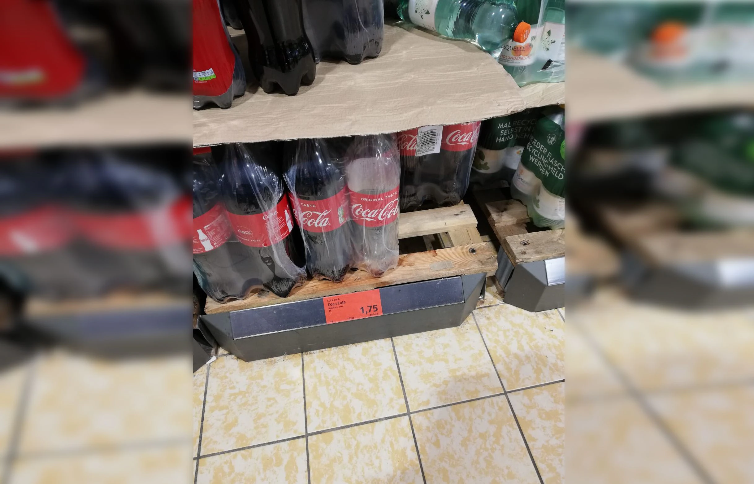 Warum die Flasche leer war, konnte die Leserin nicht sagen.