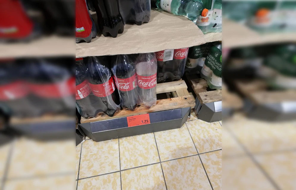 Warum die Flasche leer war, konnte die Leserin nicht sagen.