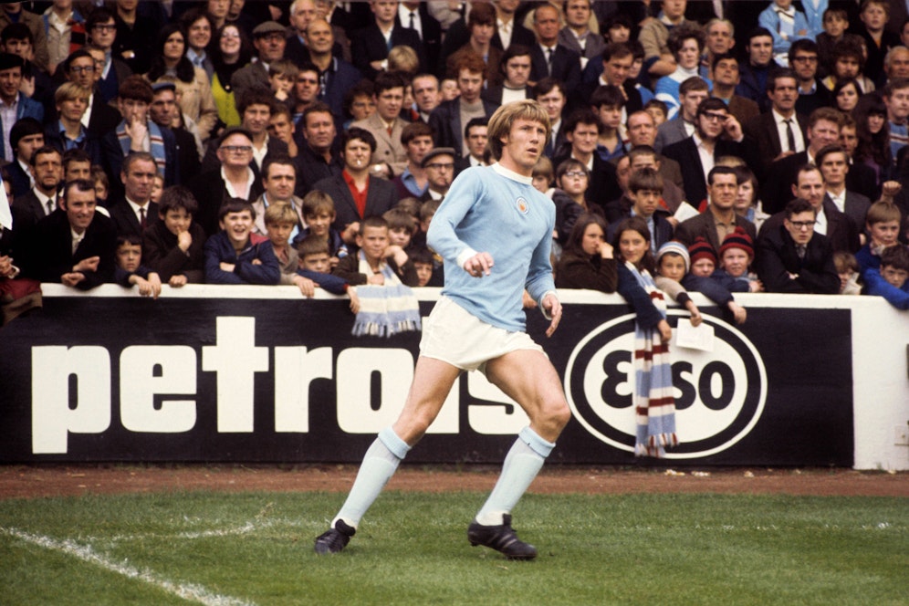 Colin Bell 1970 im City-Trikot.