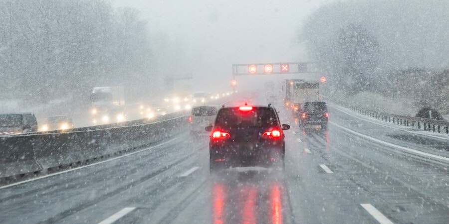 Schnee in Österreich.