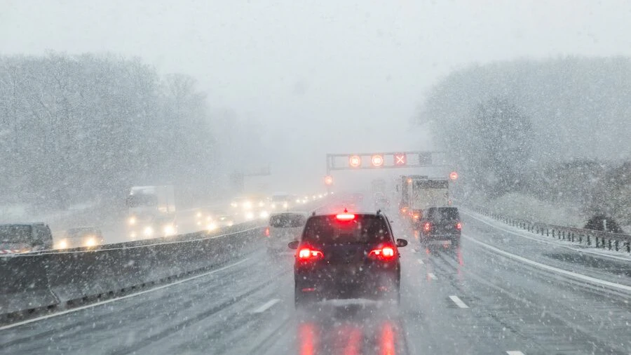 Schnee in Österreich.