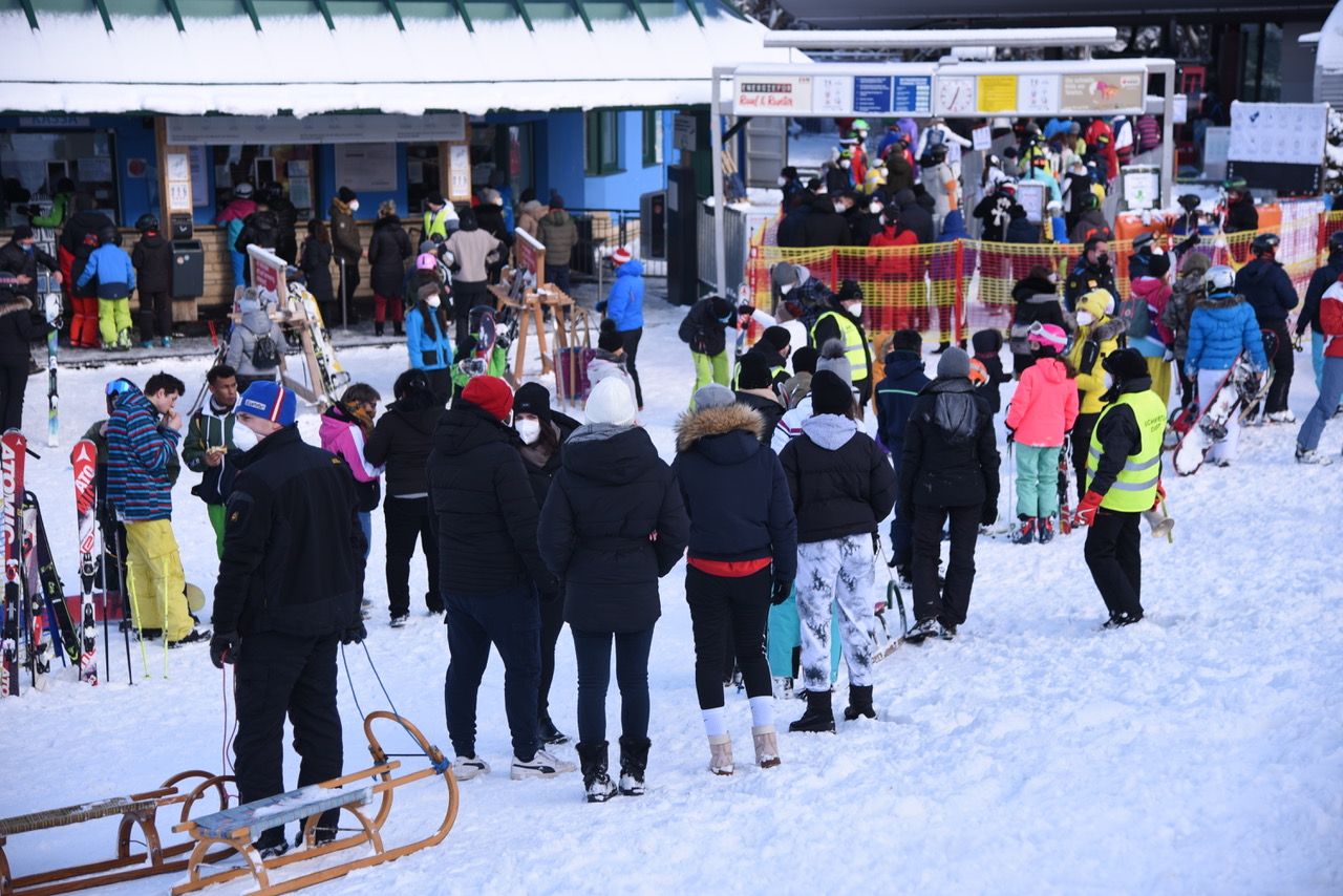 Schifahrer und Rodler
