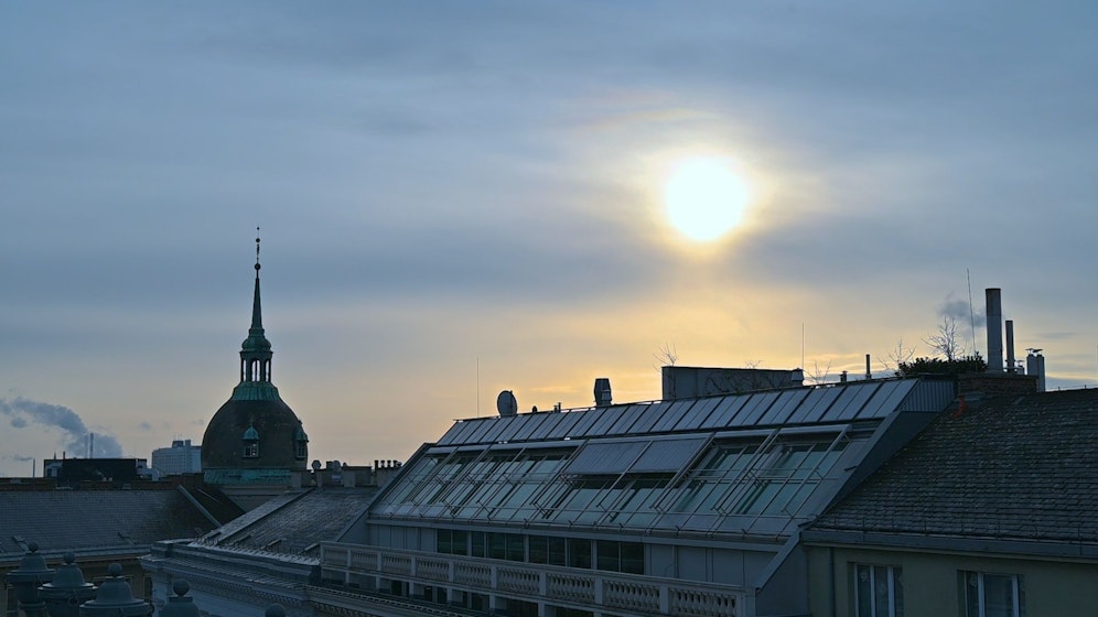Sonniges Winterwetter in Wien -&nbsp; hier aktuell ein Foto vom 07. Jänner 2021.