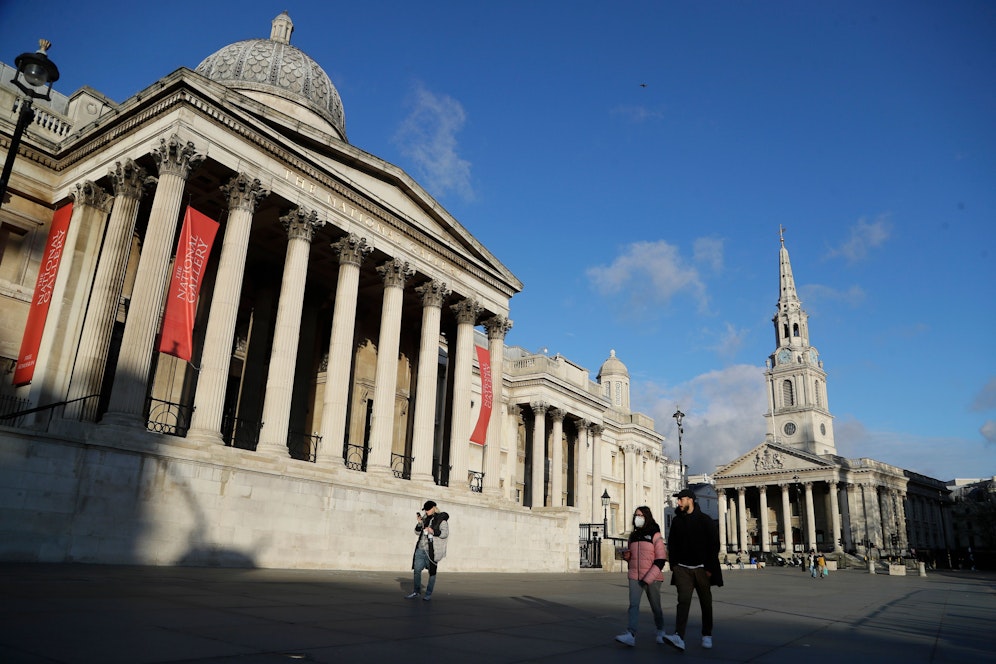 Leere Straßen in London