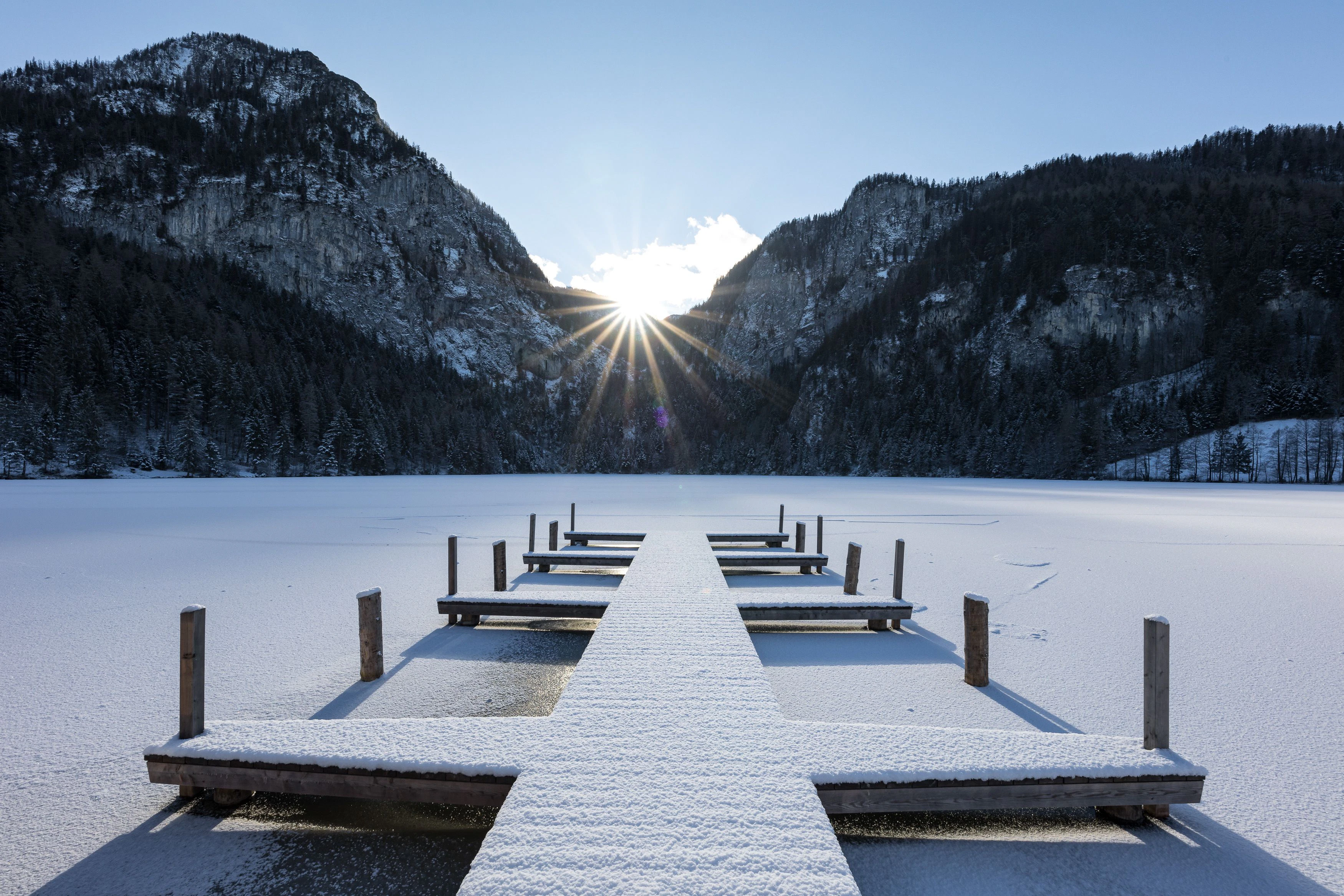 Das Wetter in Österreich bleibt winterlich.