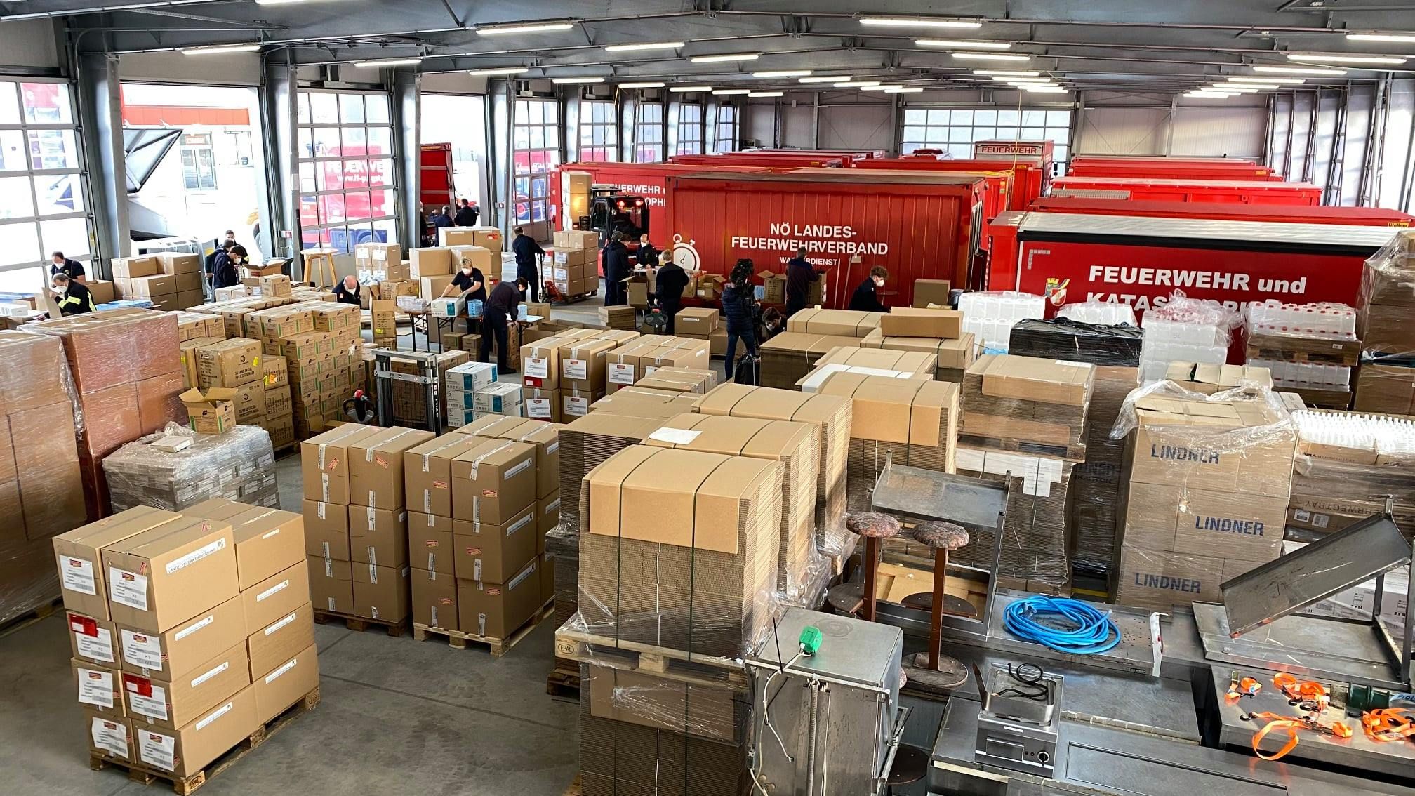 Der NÖ Landesfeuerwehrverband richtet alles für den zweiten Covid-Massentest her.