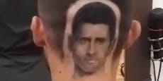 Kunstwerk? Superfan zeigt seine Djokovic-Frisur