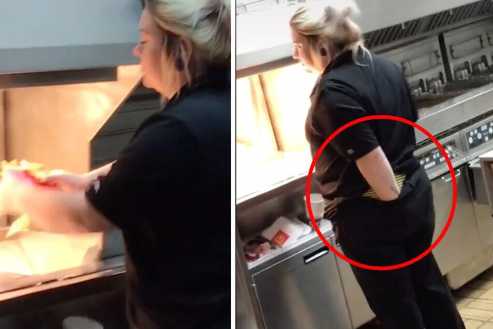 Was diese Mitarbeiterin tut, verschlägt einigen TikTok-Usern den Appetit und die Sprache.