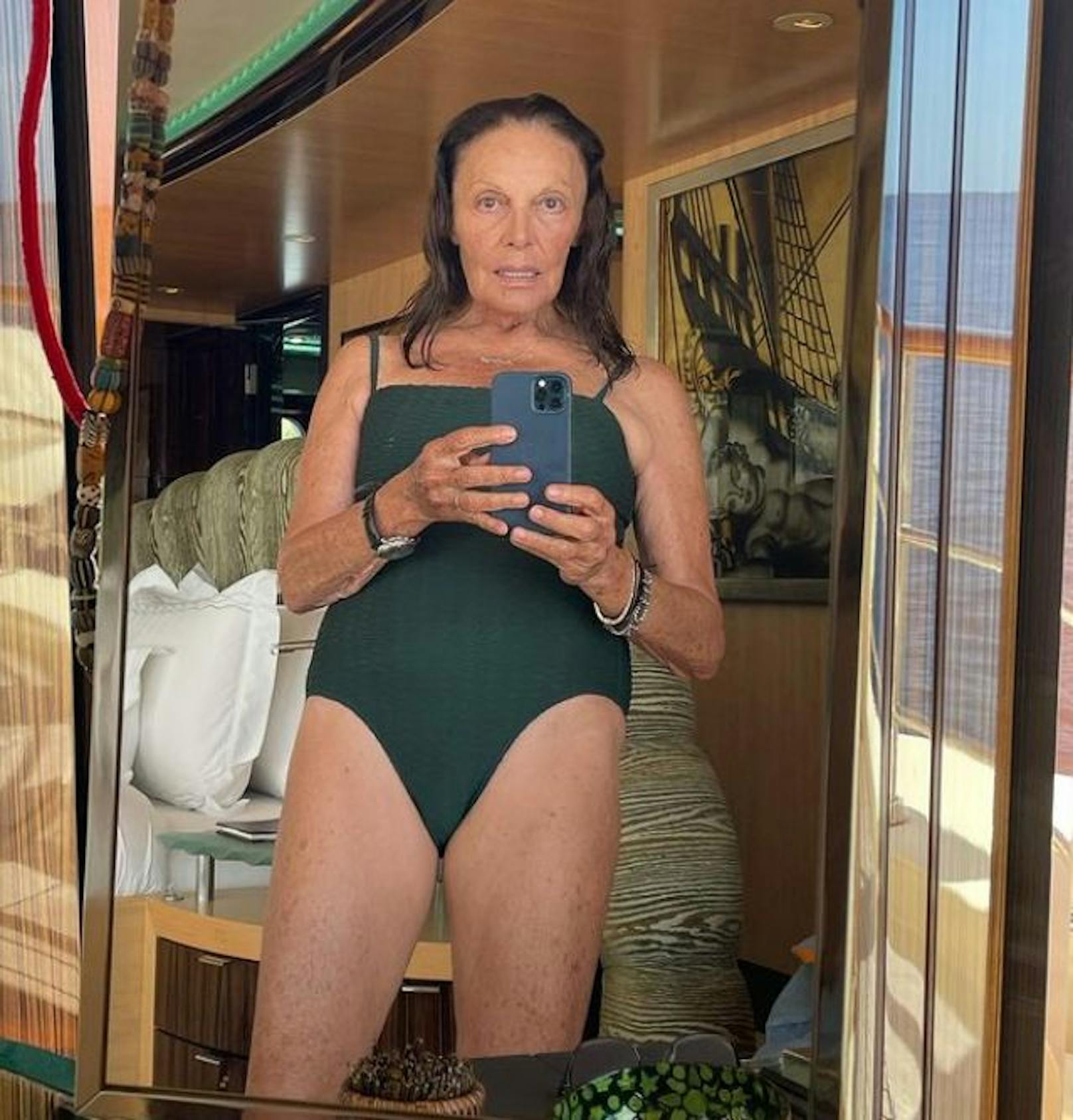Diane von Furstenberg hält nichts von gekünstelter Schönheit. Das machte sie in ihrem letzten Instagram-Posting klar.