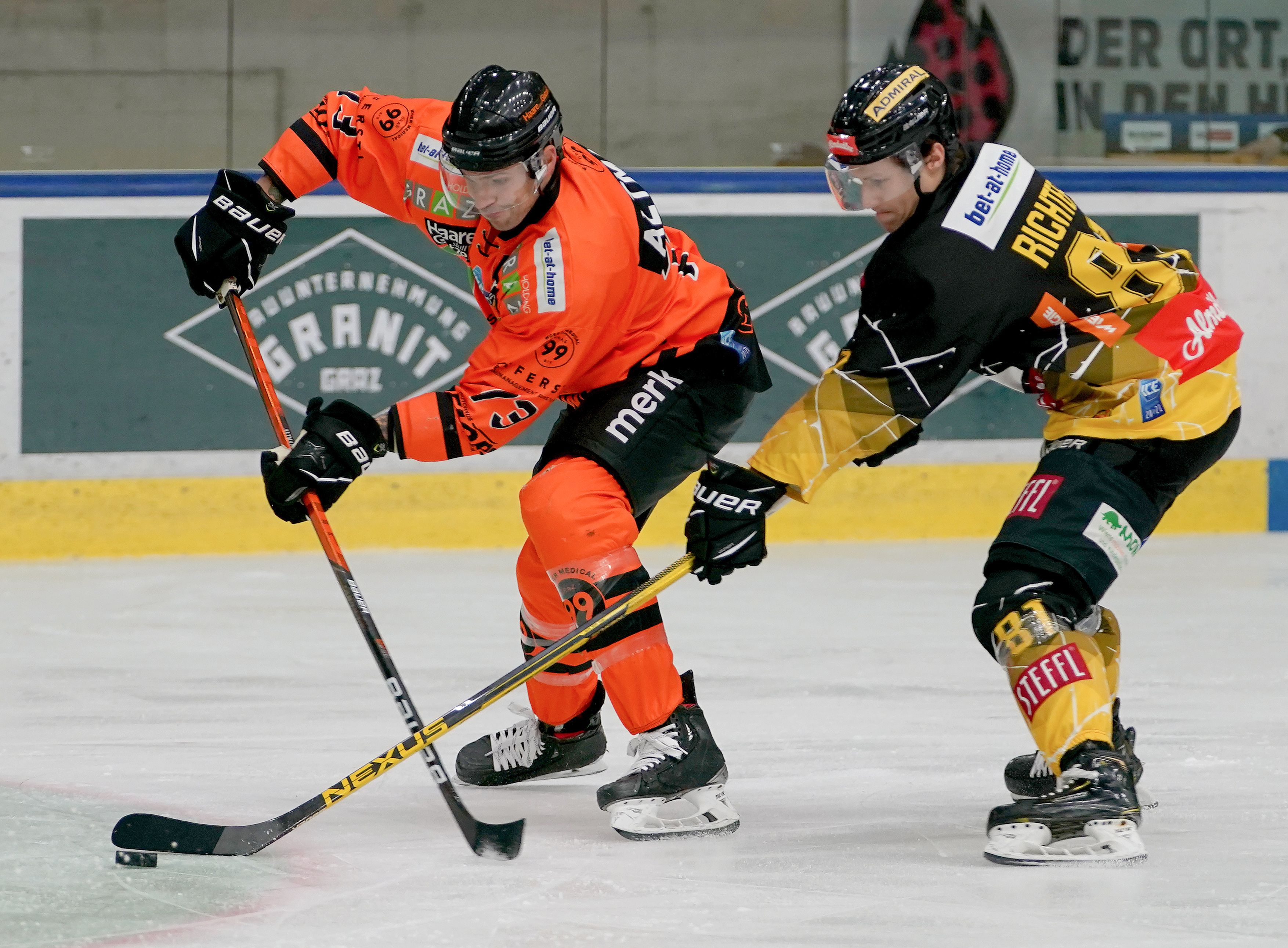 Die Vienna Capitals kamen in Graz unter die Räder. 