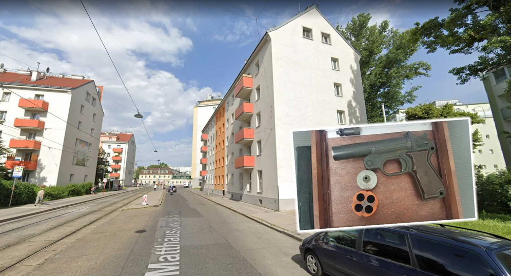 Der Waffennarr soll seine Nachbarn weiterhin provozieren. 
