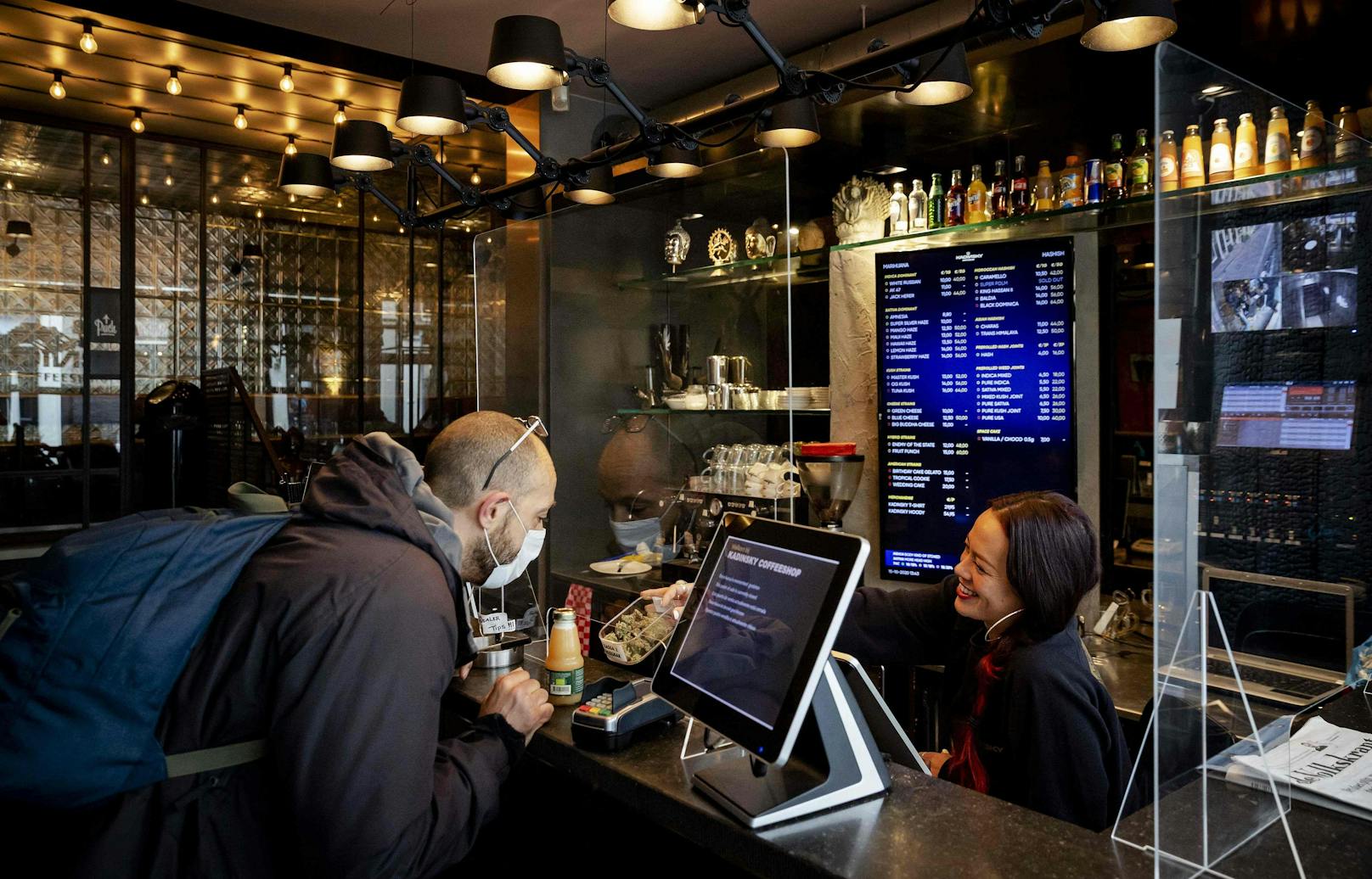 Ein Coffee Shop in Amsterdam