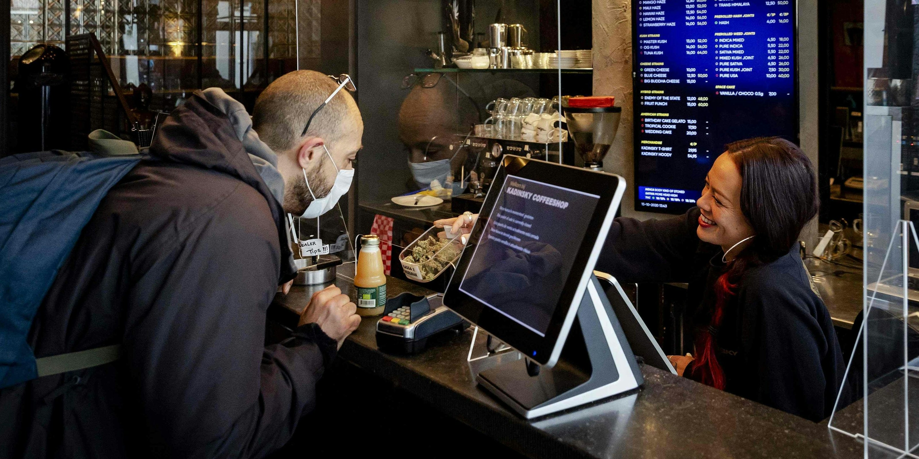 Ein Coffee Shop in Amsterdam