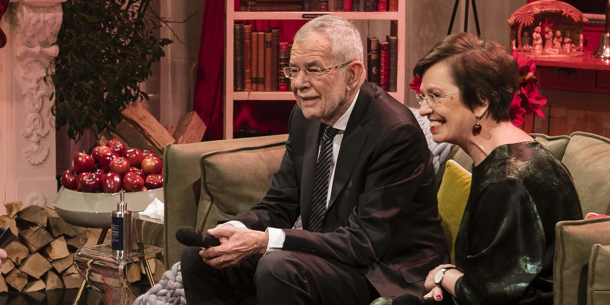 Auch bei "Licht ins Dunkel" war Bundespräsident Alexander Van der Bellen gut aufgelegt