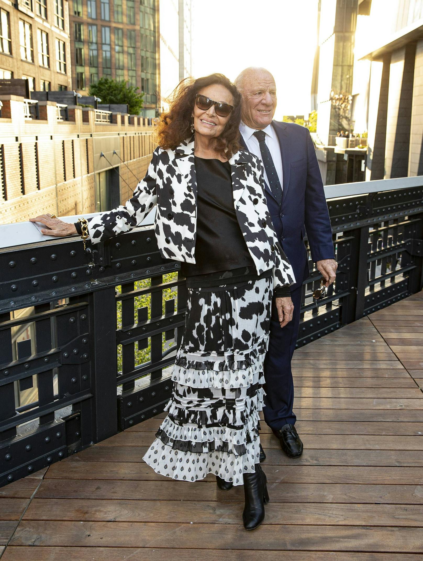 Diane von Furstenberg ist eine New Yorker Mode-Ikone, die mit ihren Wickelkleidern berühmt wurde.