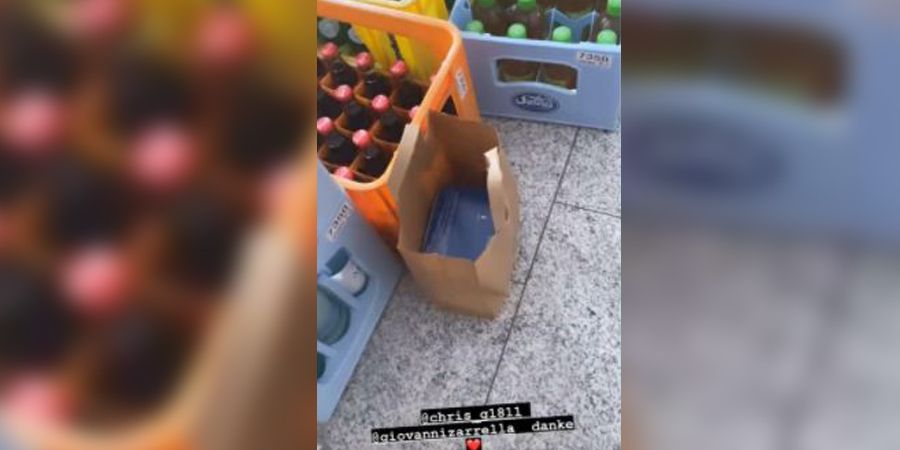 Pietro bekommt sowohl Getränke- als auch Medikamenten-Rationen vor die Tür geliefert. Den Service übernimmt ein langjähriger Freund.