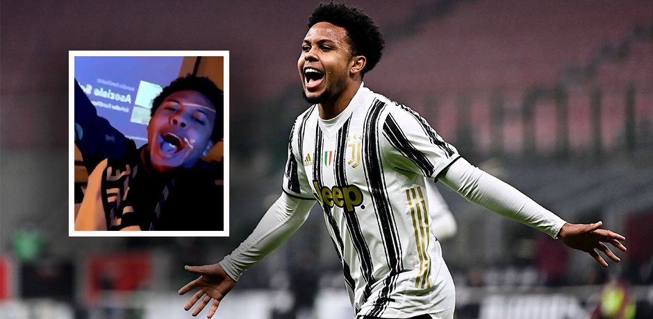 Weston McKennie feiert den Schalker 4:0-Sieg. 