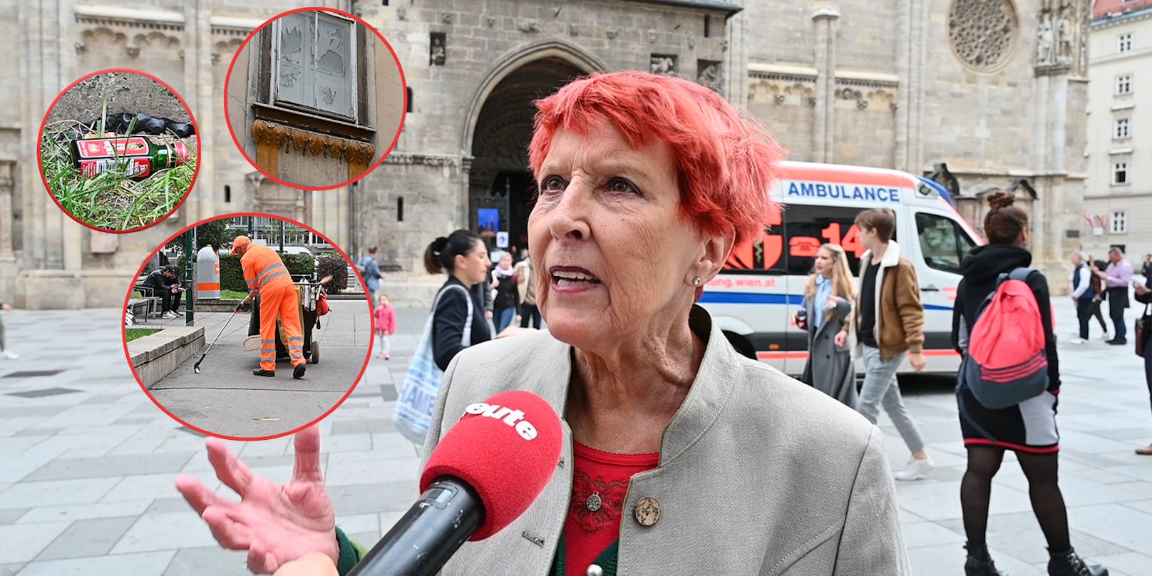 Seniorin Henriette Hackl (73) lebt und leidet in der Wiener Innenstadt.