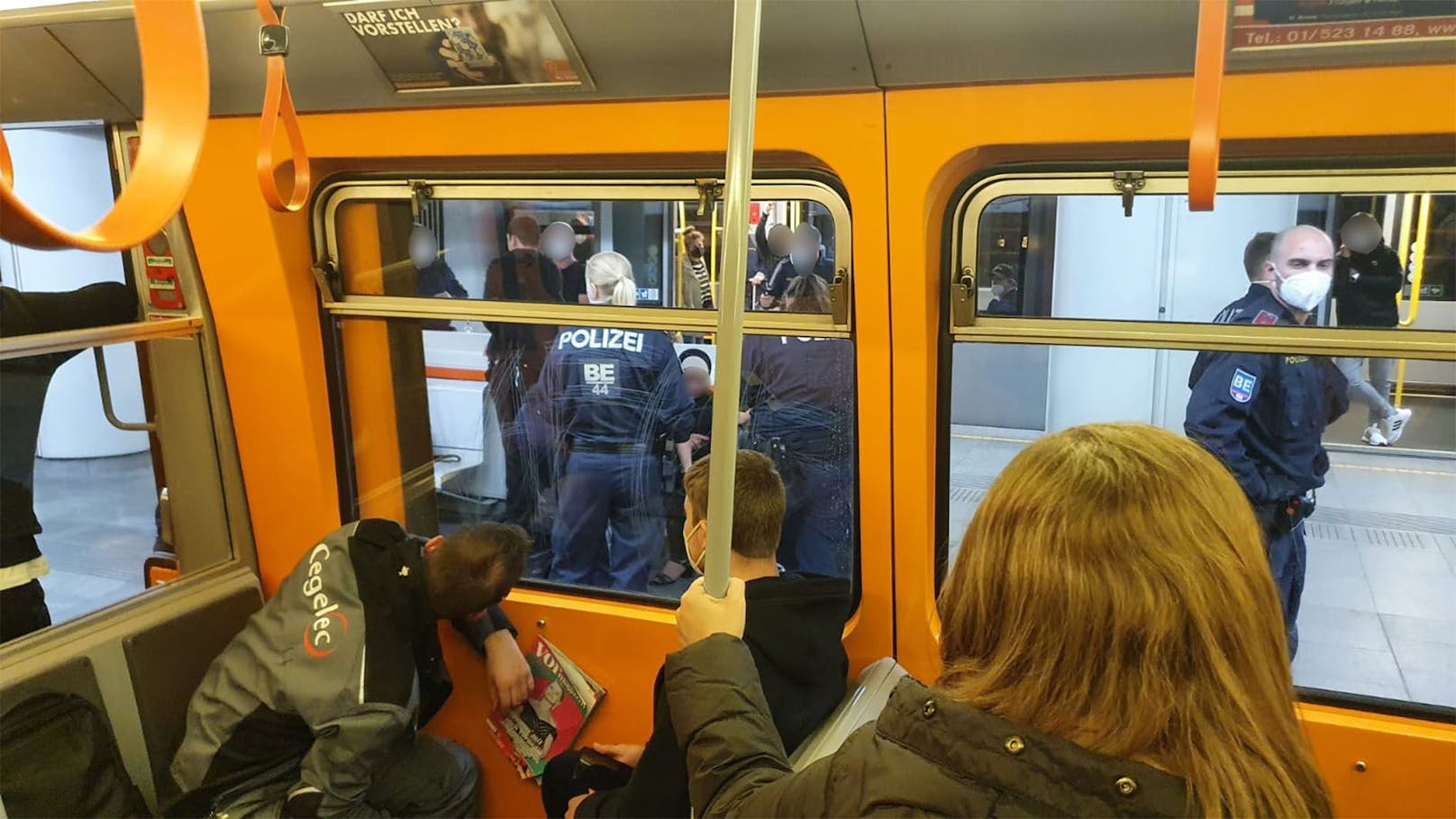 Die Polizei musste am Donnerstag zur U-Bahn-Station Landstraße anrücken.