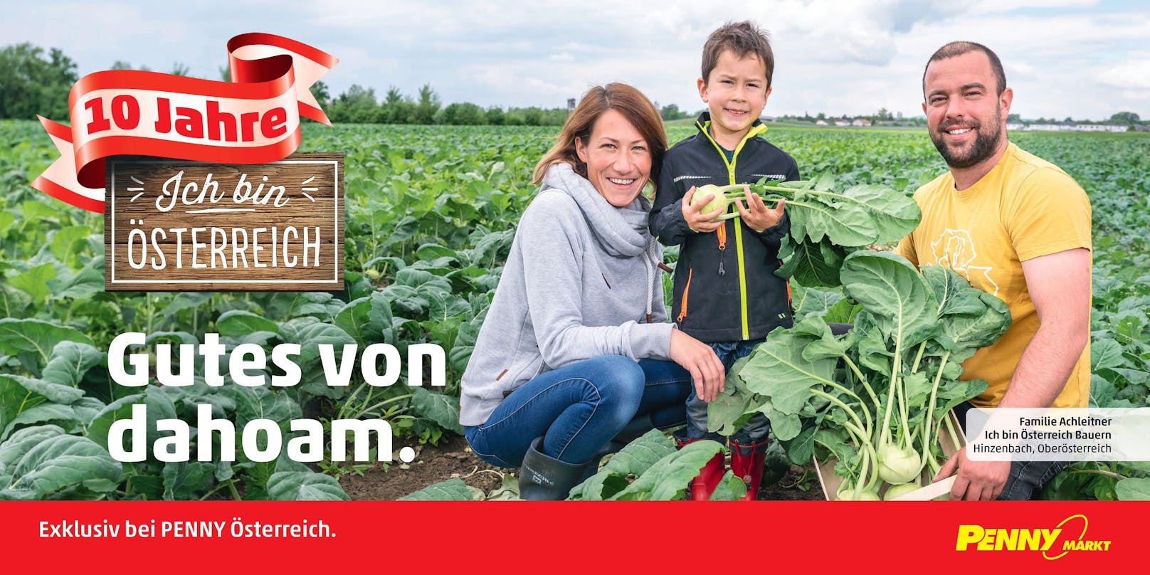 Die PENNY Eigenmarke 'Ich bin Österreich' steht für frisches und saisonales Obst und Gemüse aus der Region.