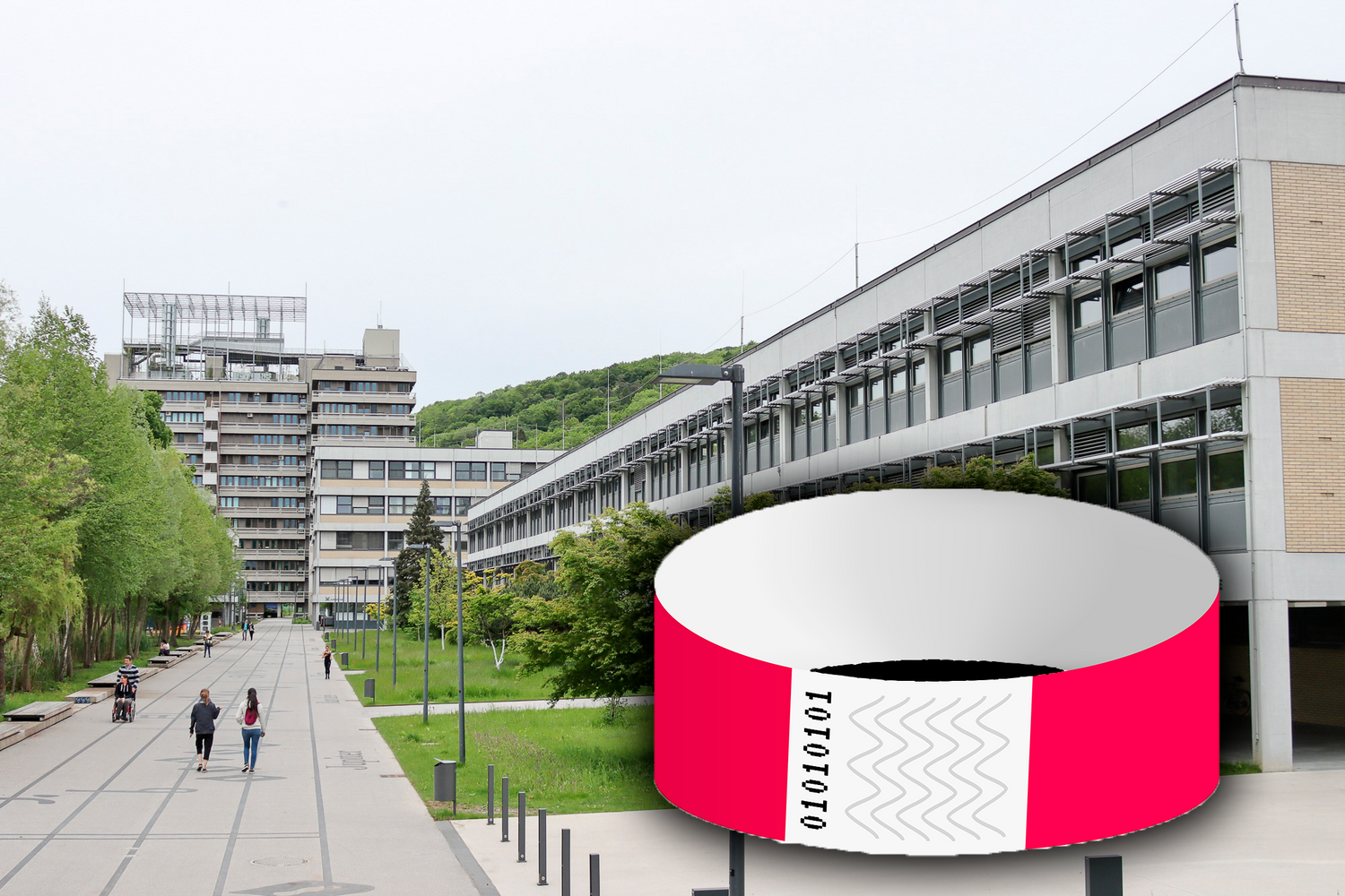Ohne solch ein Bändchen wird es auf der JKU in Linz etwa keinen Zutritt geben.