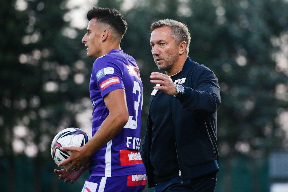 Manfred Fischer ärgert sich über die Austria-Niederlage. 