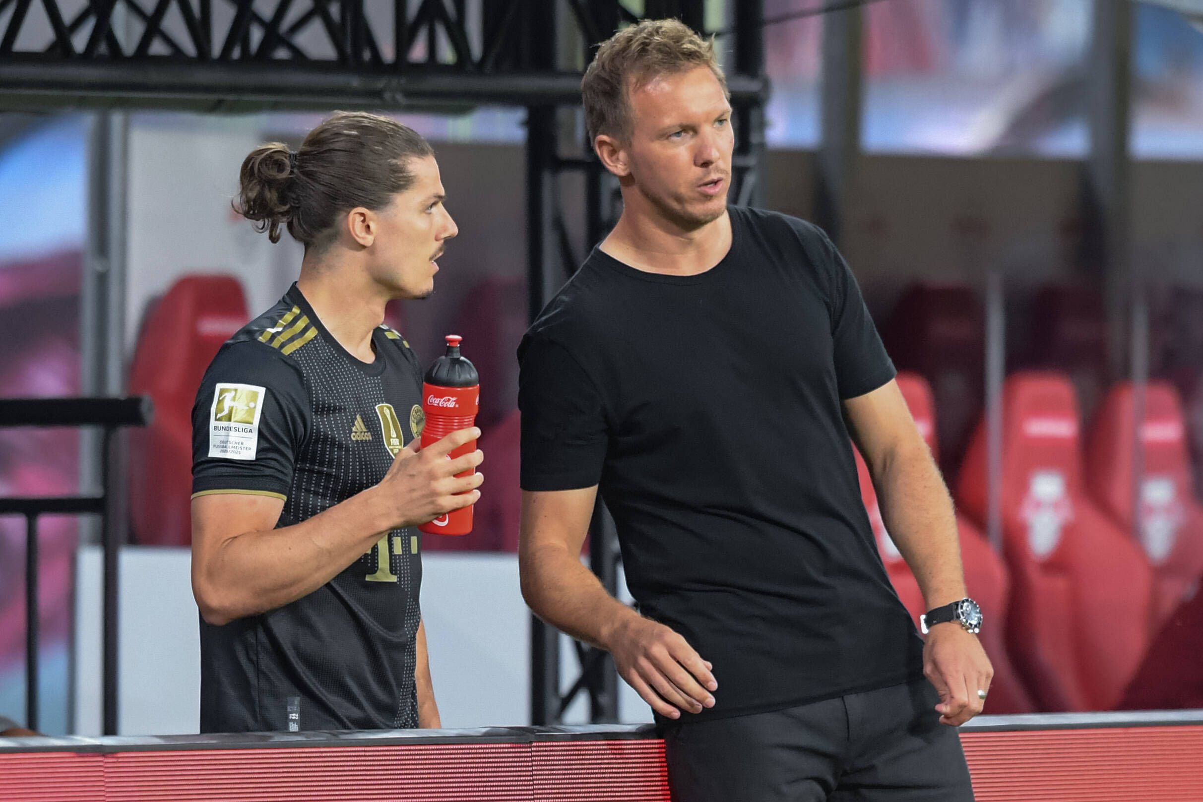 Julian Nagelsmann spricht über Marcel Sabitzer. 