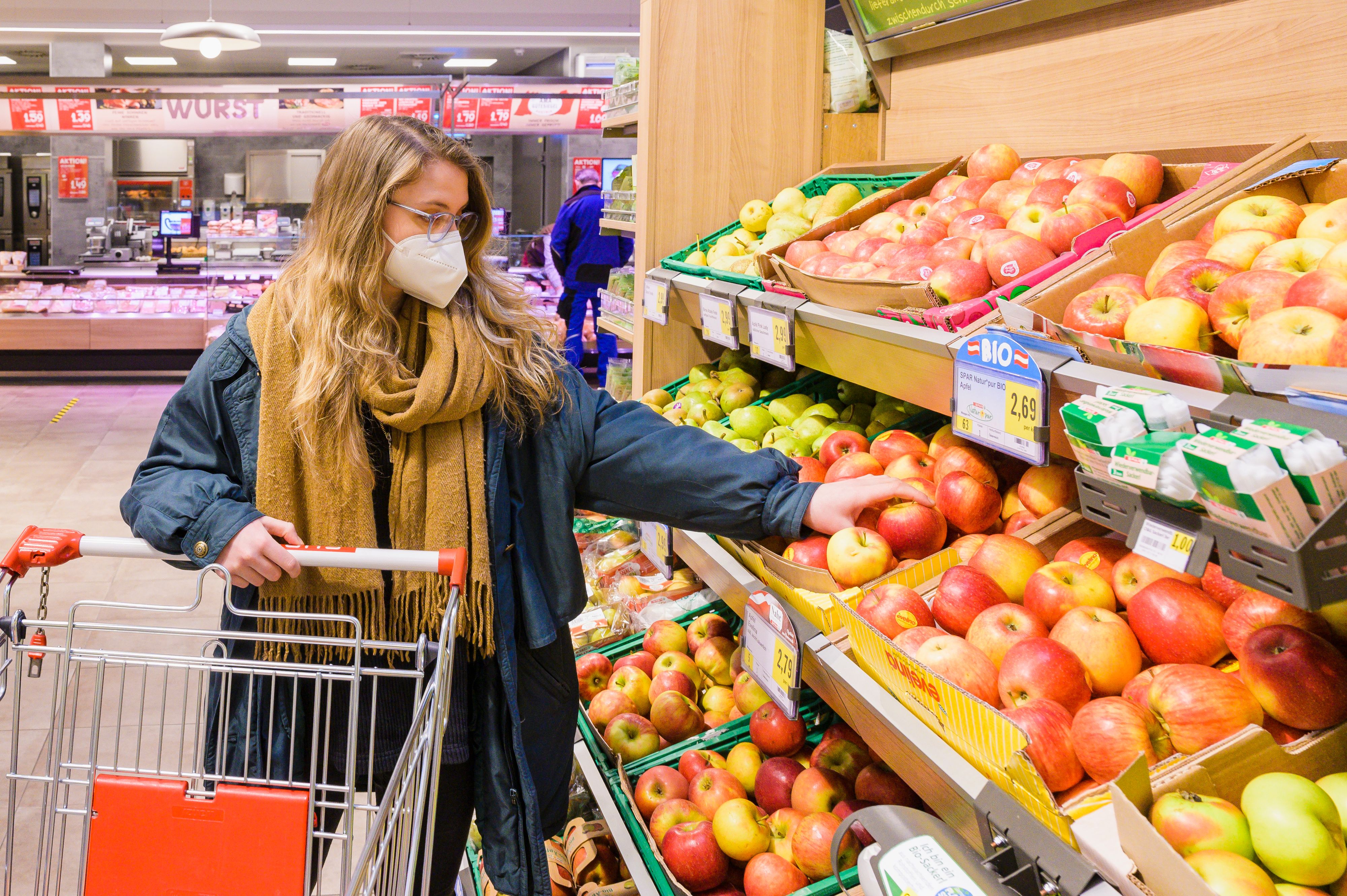 Österreichs Supermärkte konnten im Jahr 2020 ein Umsatzplus von zehn Prozent verbuchen.