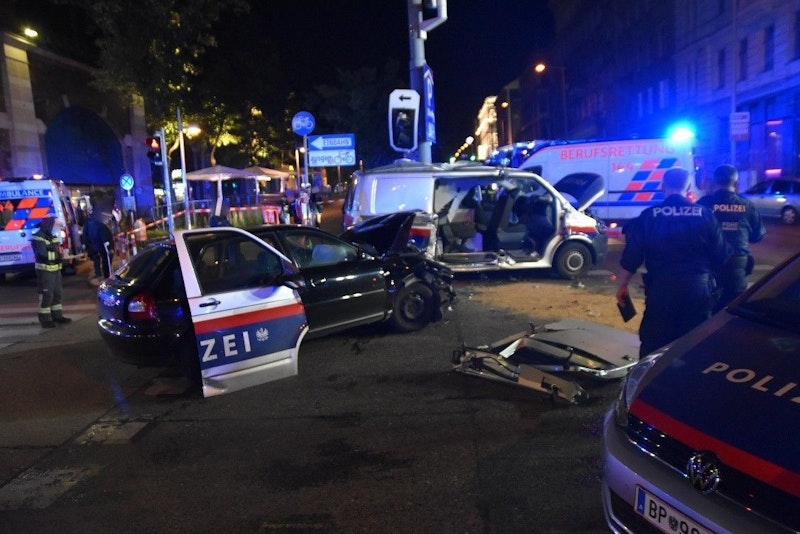 Schwerer Unfall am Wiener Gürtel