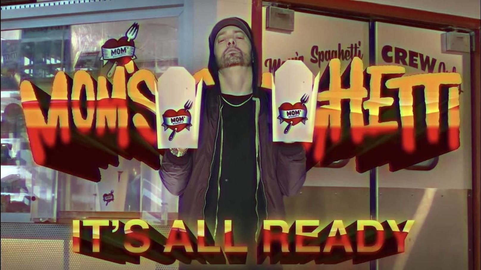 Eminem verkauft alte Pasta auf der Straße