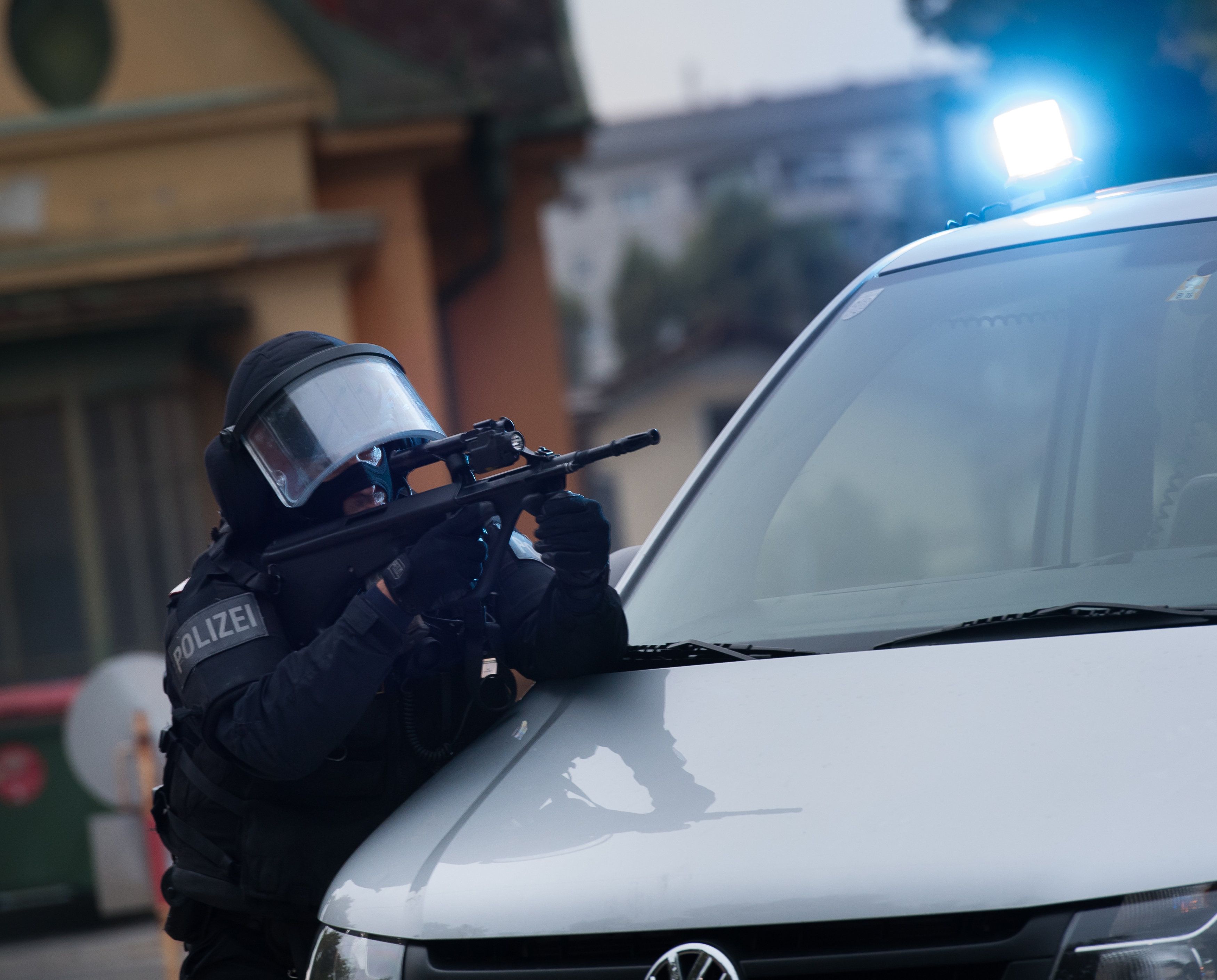 Die WEGA konnte den Bewaffneten schließlich festnehmen.