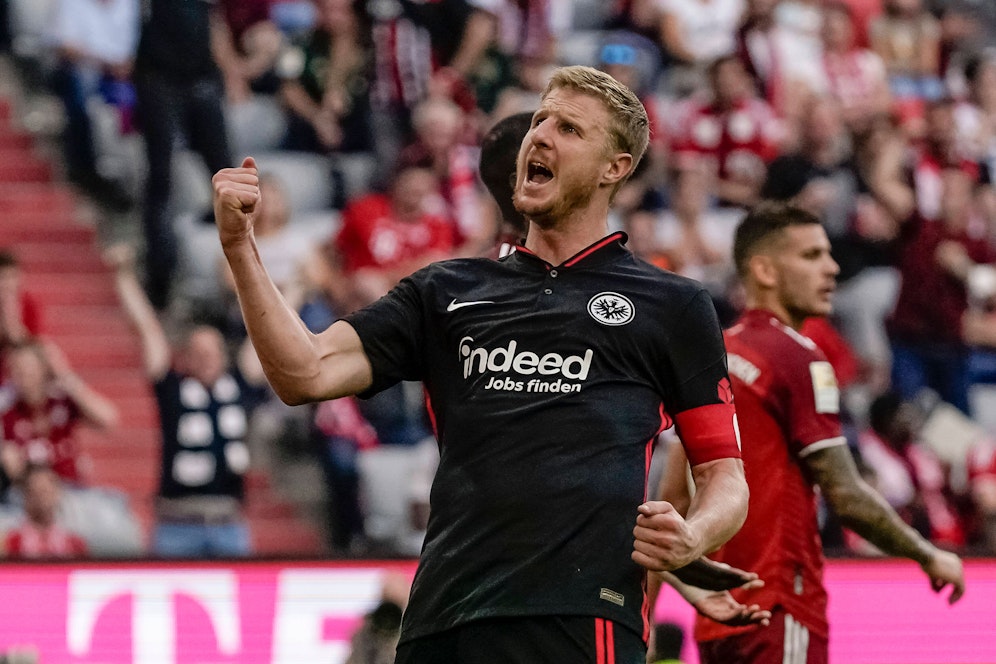 Martin Hinteregger traf beim Frankfurt-Sieg gegen die Bayern zum 1:1