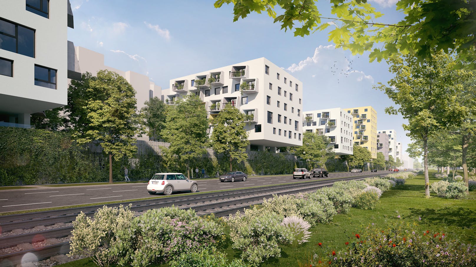 Am Donnerstag startet die Wohnungsvergabe für den Gemeindebau Neu am Handelskai 214a (Leopoldstadt).