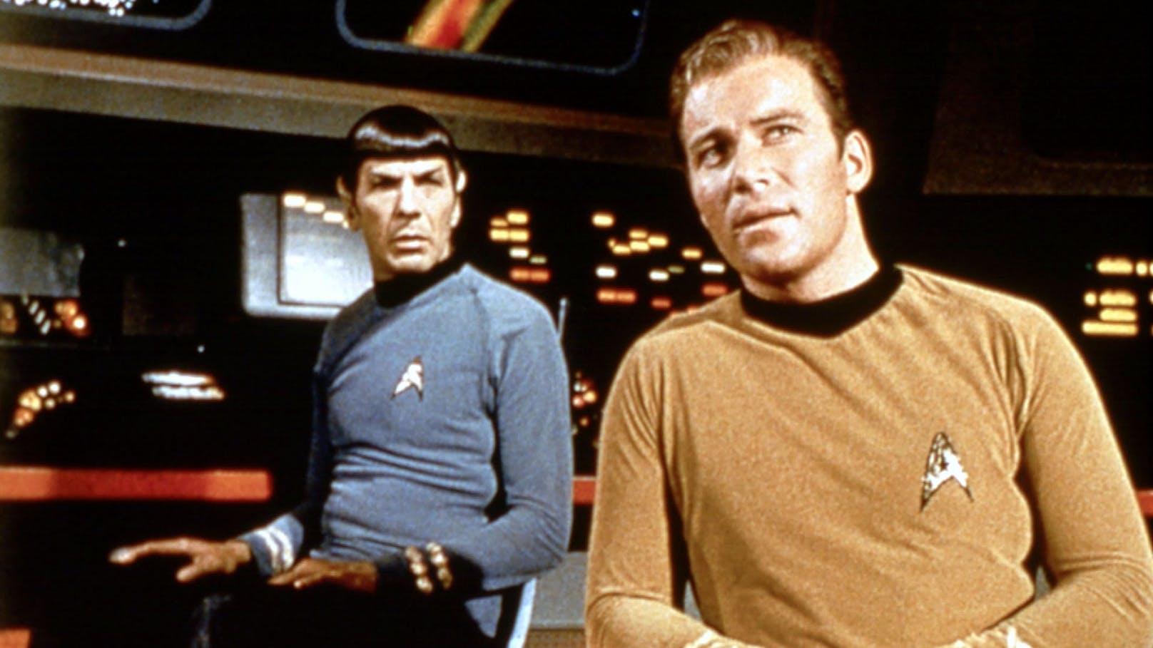 William Shatner als Captain James T Kirk in Stark Trek.