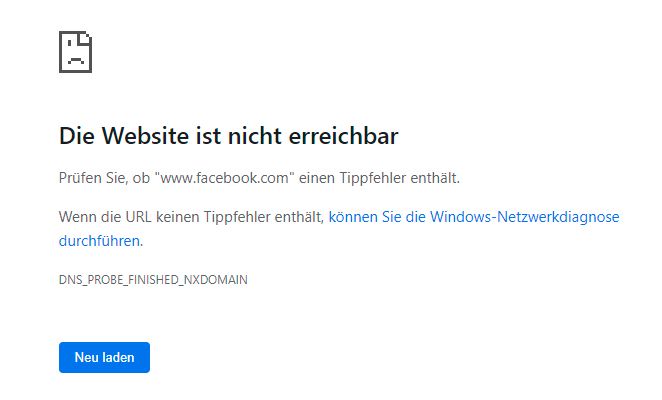 Facebook war am Montagabend für die User nicht mehr zu erreichen.