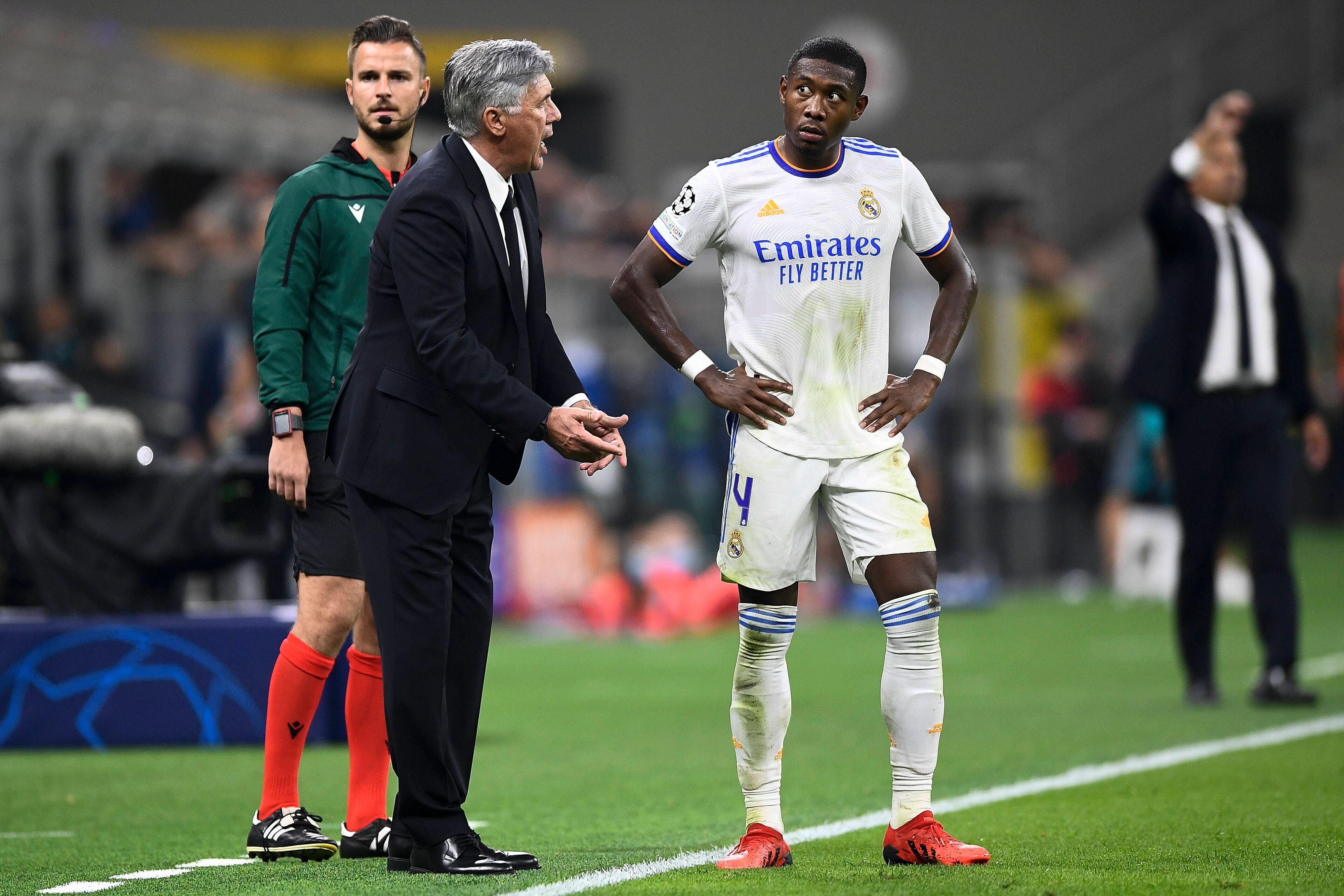 Real-Coach Carlo Ancelotti und David Alaba.