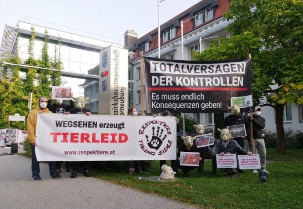 VGT protestierte