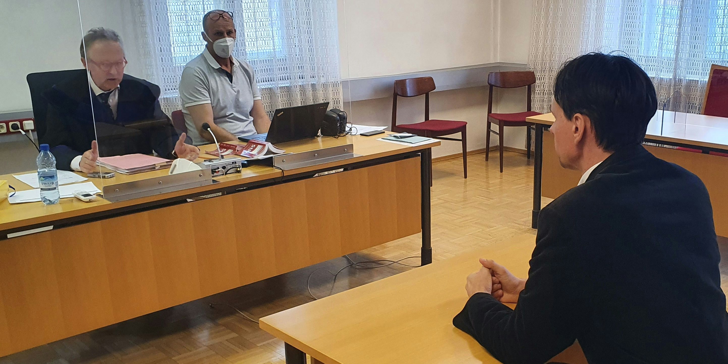Ex-Mandatar Martin Rutter am 4. Oktober 2021, beim Prozess wegen Verhetzung (zweiter Rechtsgang) am Landesgericht in Klagenfurt.