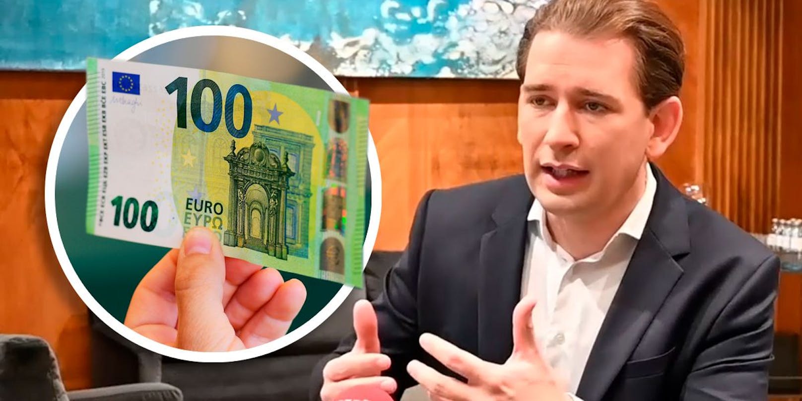 Wiener erhalten beim Klimabonus nur 100 Euro – Kanzler Kurz erklärt, warum das so ist.