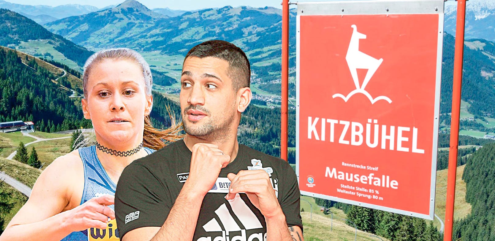 Läuferin Julia Mayer und Boxer Marcos Nader starten in Kitzbühel.&nbsp;