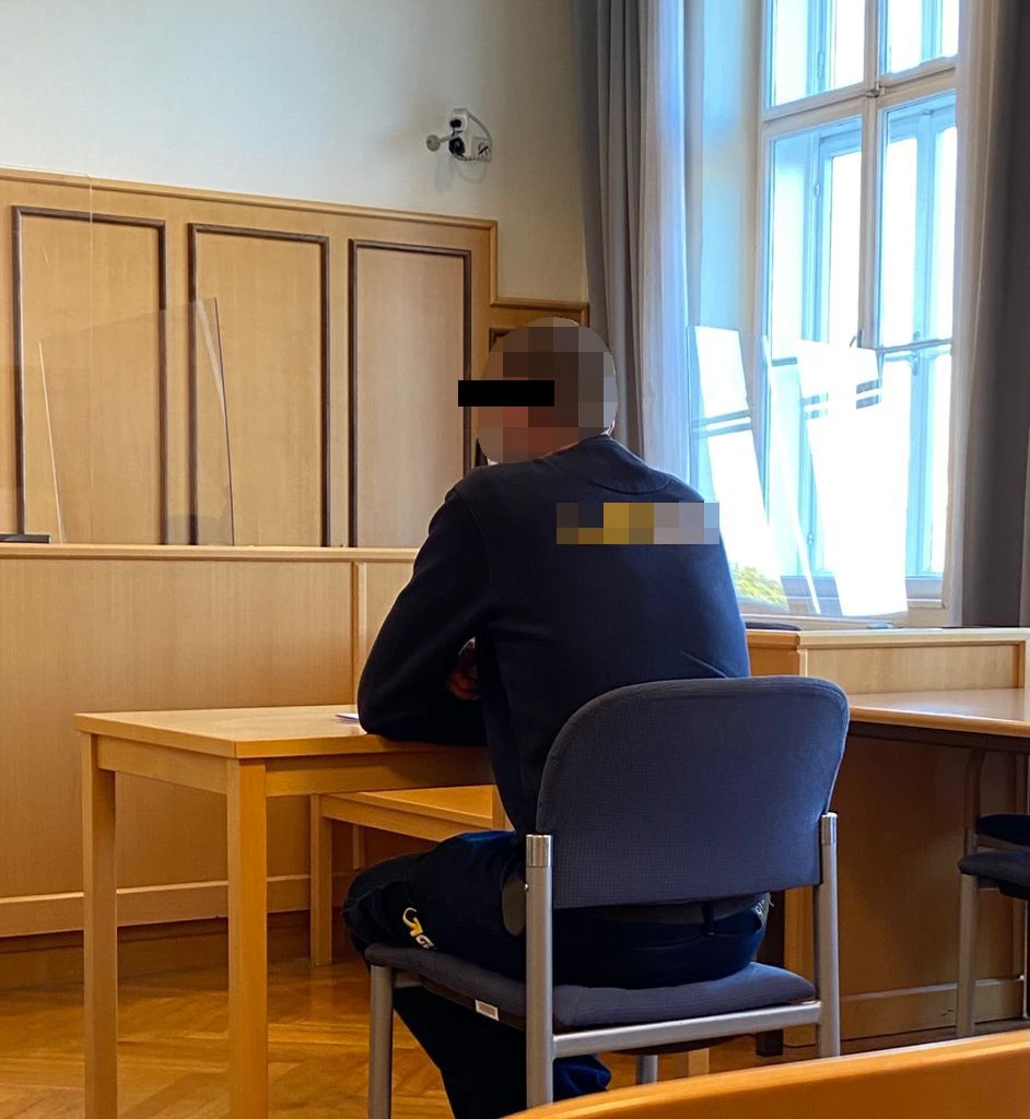 Der angeklagte Zusteller