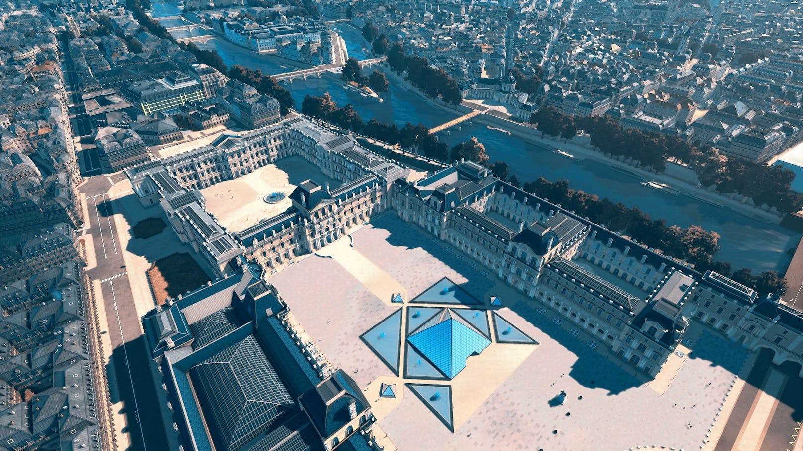 Das Reißbrett ist im Game allerdings ein grafisch sehr detailliertes Modell der französischen Hauptstadt, in dem man Gebäude oder gar ganze Viertel einstampfen und neu gestalten kann. 