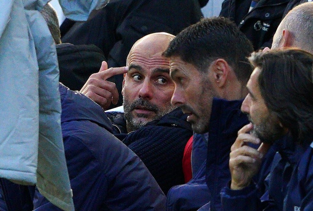Pep Guardiola und sein Team.