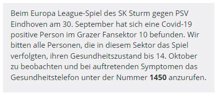 Der Aufruf der Grazer Behörden.