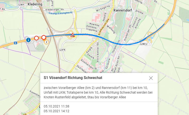 Ein Lkw-Unfall legte die S1 lahm.