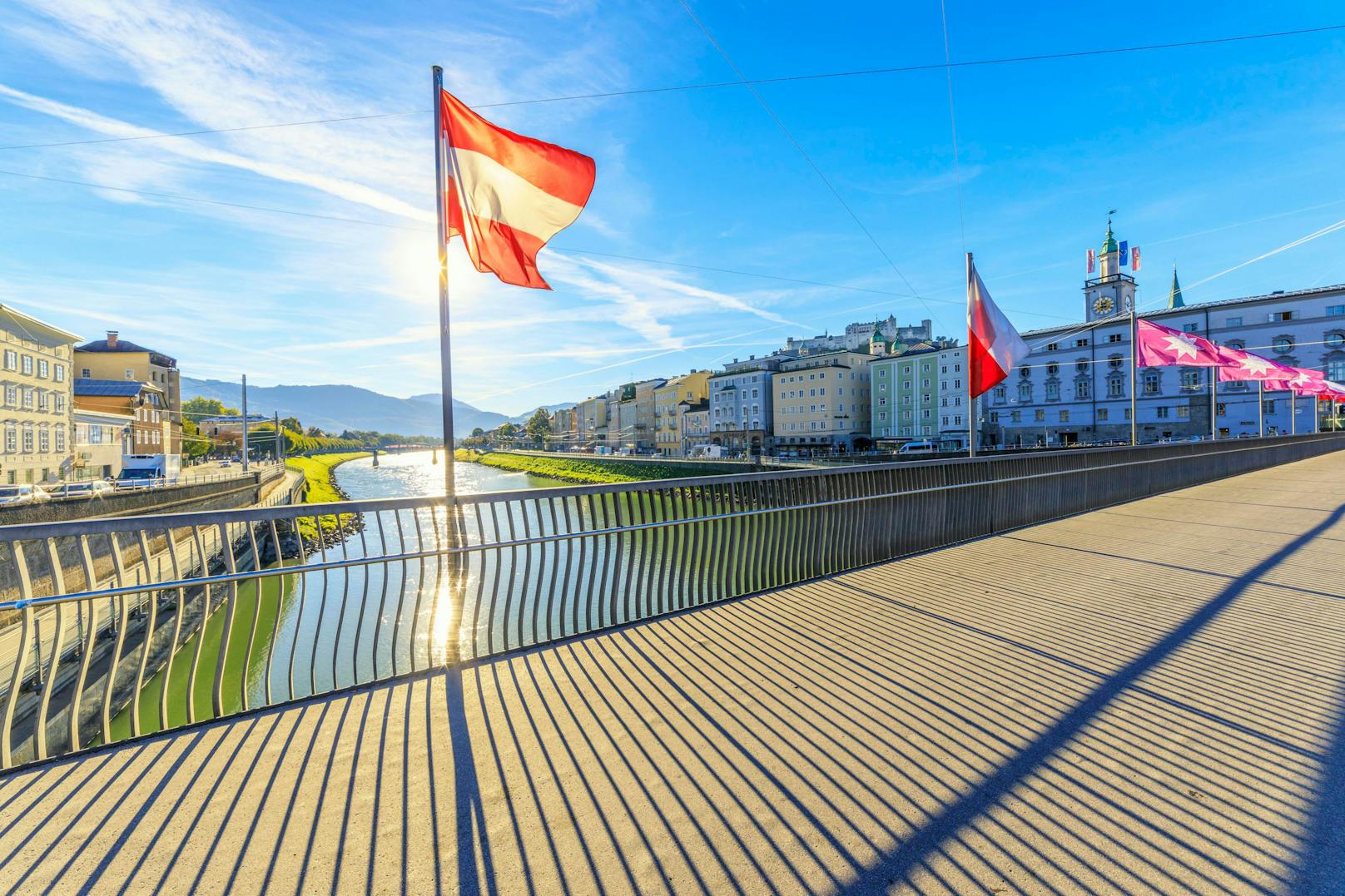 Die Salzburger Staatsbrücke wurde von einigen Tauben als Toilette verwendet.