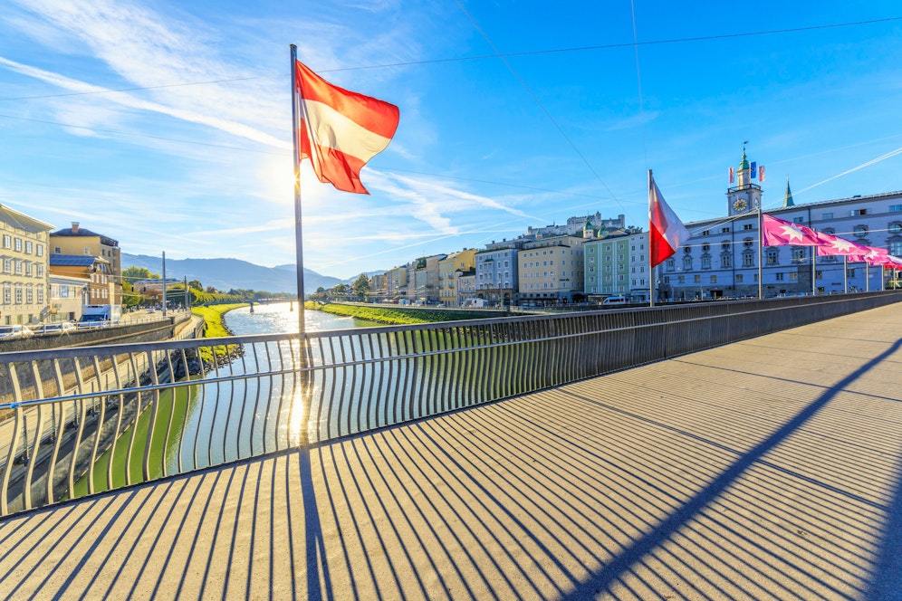 Die Salzburger Staatsbrücke wurde von einigen Tauben als Toilette verwendet.