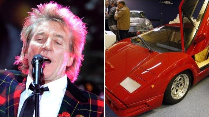 Rod Stewart darf seinen älteren Sohn nicht mit einem seiner Sportwagen von der Schule abholen. (Bild: afp/dpa