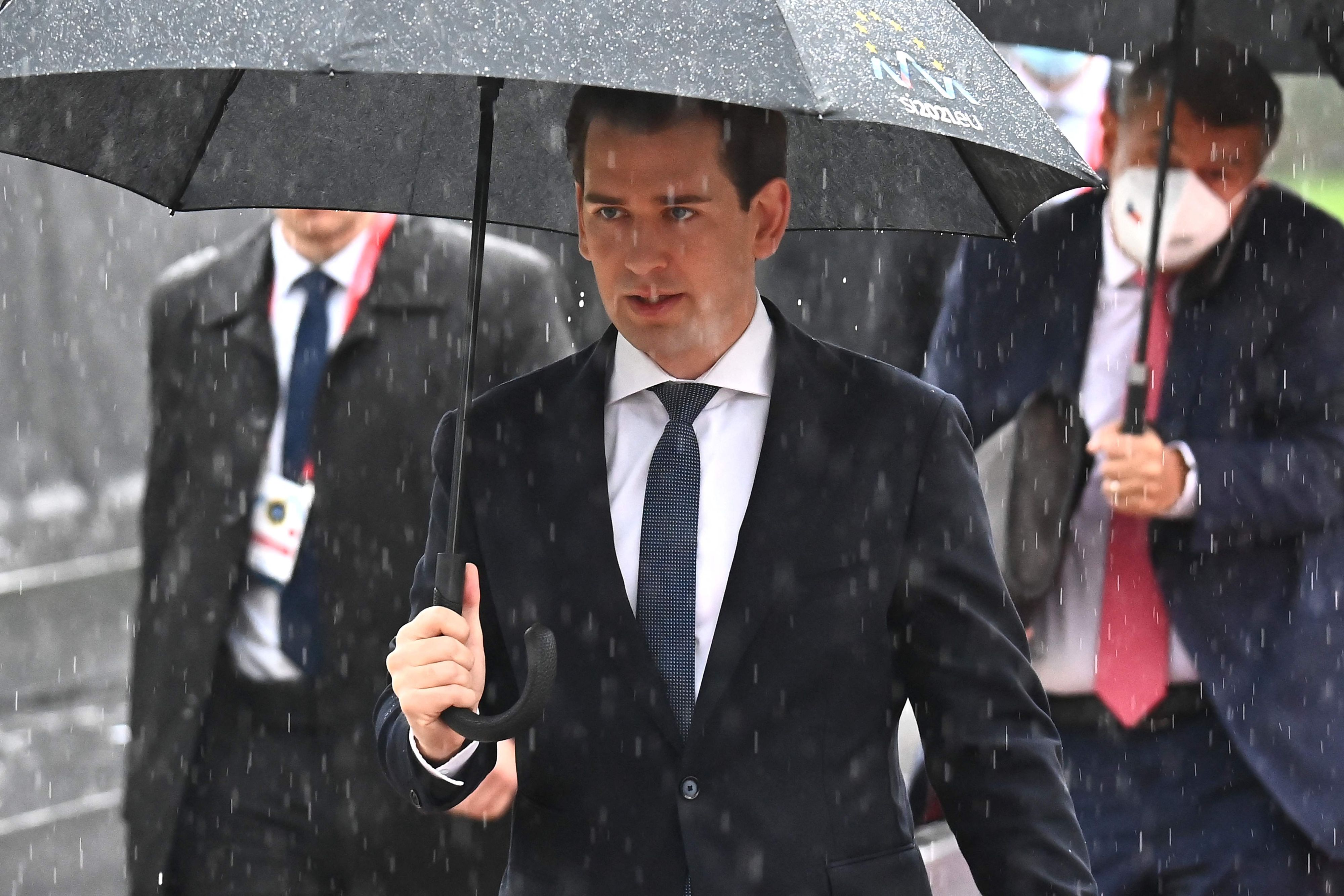 Während der Razzien in Wien weilte Sebastian Kurz am Westbalkan-Gipfel im Brdo-Kongresszentrum nahe Ljubljana, Slowenien. 